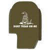NDZ Performance Rear Slide Cover Plate for Sig P365 P365X P365 XL P365 X Macro P365 Fuse 9mm .380 Laser Engraved Aluminum in Olive Drab Green - Don't Tread On Me 2 view 1