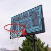 Lifetime Height Adjustable Portable Basketball Hoop, 8 to 10 Foot Adjustment, 44 Inch Impact Backboard, Blue/Gray view 2