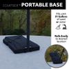 Lifetime Height Adjustable Portable Basketball Hoop, 8 to 10 Foot Adjustment, 44 Inch Impact Backboard, Blue/Gray view 4