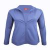 Women's Ultra Soft Front Zip Warm-Up Scrub Jacket (True Royal Blue, X-Small) view 2
