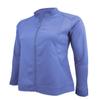 Women's Ultra Soft Front Zip Warm-Up Scrub Jacket (True Royal Blue, X-Small) view 3