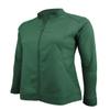 Women's Ultra Soft Front Zip Warm-Up Scrub Jacket (Hunter Green, Large) view 3