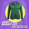 Women's Ultra Soft Front Zip Warm-Up Scrub Jacket (Hunter Green, Large) view 4