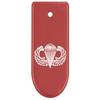 NDZ Performance Magazine Base Plate Finger Extension for Glock 43X 48 9mm Laser Engraved Anodized Aluminum in Red, Made in The USA - Airborne Jump Wings view 1