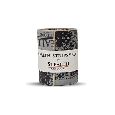 Stealth Strips Gray Camo Silencing Tape | Self Adhesive Silencing Fabric | Great for Quieting All of Your Metal Hunting Gear and Accessories | (2.5 X 60 Roll) (Gray Camo, 2.5" Wide)
