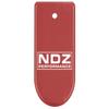 NDZ Performance Magazine Base Plate Finger Extension for Glock 43X 48 9mm Laser Engraved Anodized Aluminum in Red, Made in The USA Logo view 1