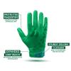 Repsters RPG1 Football Gloves - Adult & Youth Sizes (Emerald, Youth XS-S) view 3