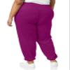 DKNY Womens Sport Metallic Logo Everyday Jogger Sweatpants, Magenta Purple Gold, 3X US view 2