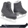 Jackson Ultima Ice Skates Softec Black Elite ST7200 Womens 7 Bundle with Skate Guards view 1