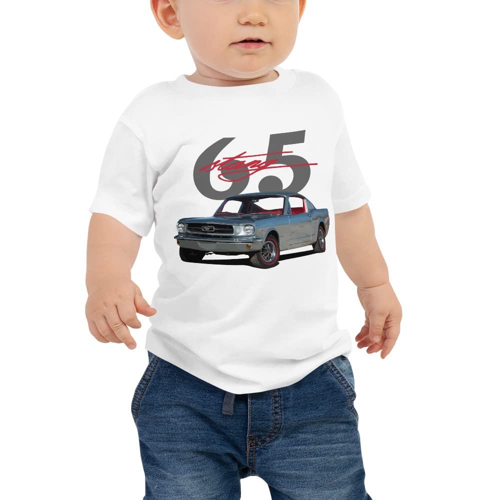 1965 K-Code Fastback Classic Collector Car Baby Jersey Short Sleeve Tee White