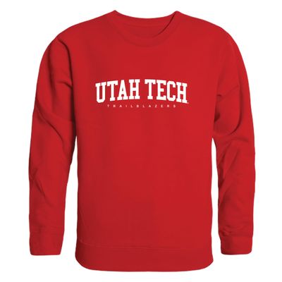 W Republic Utah Tech Trailblazers Arch Fleece Crewneck Pullover Sweatshirt, Adult Unisex, Red, XX-Large - NCAA Officially Licensed Apparel