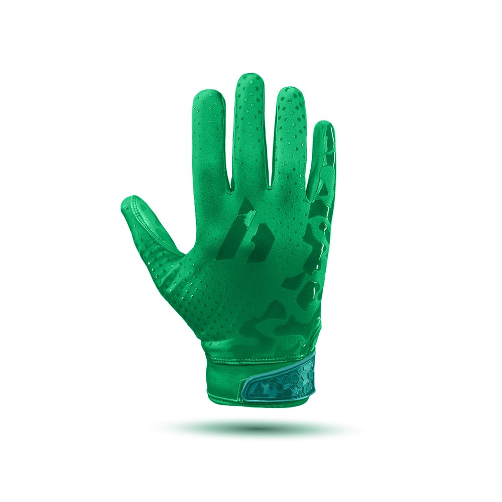 Repsters RPG1 Football Gloves - Adult & Youth Sizes (Emerald, Adult - Small)
