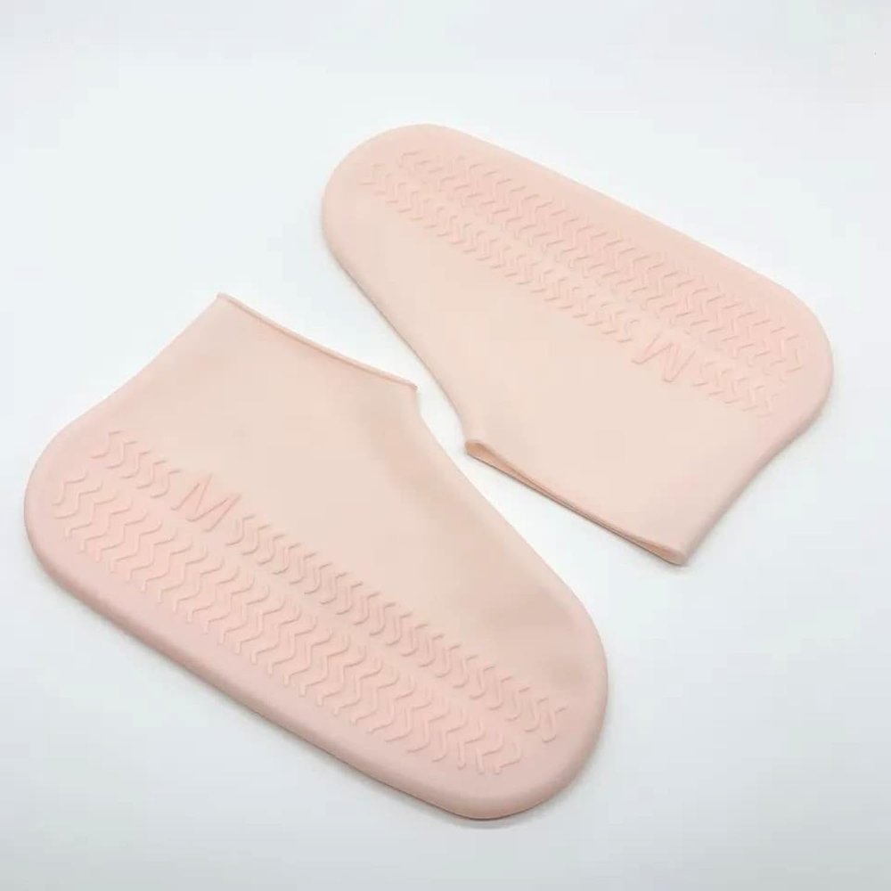 SPLANDIN Waterproof Shoe Covers for Kids, Women & Men. Reusable Dustproof & Anti Slip Silicone Rain Shoe Covers, Sustainable & BPA Free. Overshoes Protectors. (Pink, Medium (Size 6.5-9))