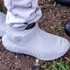 SPLANDIN Waterproof Shoe Covers for Kids, Women & Men. Reusable Dustproof & Anti Slip Silicone Rain Shoe Covers, Sustainable & BPA Free. Overshoes Protectors. (Gray, Large (9.5-12)) view 4