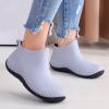 Fashion Woman Rain Shoes Outdoor Waterproof Women's Ankle Garden Boots Shoes Women Insulated Rain Boots (Grey, 6.50) view 3