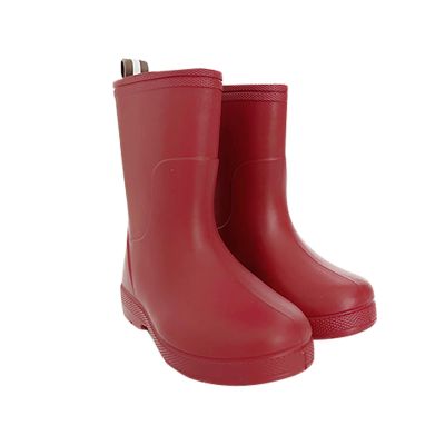 Baby Kids Easy On Antiskid Rain Shoes Boots For Toddler Little Kid Short Rain Boots Lightweight (Red, 11.5 Little Child)