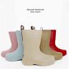 Baby Kids Easy On Antiskid Rain Shoes Boots For Toddler Little Kid Short Rain Boots Lightweight (Red, 11.5 Little Child) view 3