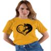 XX-Large Gold Mens Horse Girl Loves Horses Gift Idea T-Shirt view 2