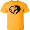 XX-Large Gold Mens Horse Girl Loves Horses Gift Idea T-Shirt view 3