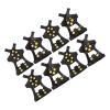 PATIKIL 7.3" Ice Cleats, 4 Pairs Anti-Slip Snow Traction Cleat 10 Steel Studs Crampons Universal Gripper Spikes Claw for Shoes and Boots, Black view 1
