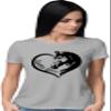 3X-Large Athletic Heather Women Horse Girl Loves Horses Gift Idea T-Shirt view 2