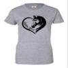3X-Large Athletic Heather Women Horse Girl Loves Horses Gift Idea T-Shirt view 3