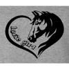 3X-Large Athletic Heather Women Horse Girl Loves Horses Gift Idea T-Shirt view 4