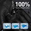 BISON DENIM Winter Sheepskin Leather Gloves for Men, Warm Cashmere Lined Touchscreen Texting Gloves for Driving (Cognac,XX-Large) view 3