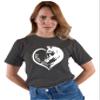 XX-Large Heather Black Mens Horse Girl Loves Horses Gift Idea T-Shirt view 2