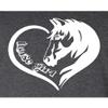 XX-Large Heather Black Mens Horse Girl Loves Horses Gift Idea T-Shirt view 4