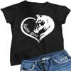 3X-Large Black Women Horse Girl Loves Horses Gift Idea T-Shirt view 1