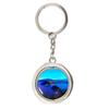 Spain San Sebastian Keychain Car Keys Decoration Accessories Double Sided Rotating Crystal Key Chain Souvenir Gift view 1
