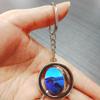 Spain San Sebastian Keychain Car Keys Decoration Accessories Double Sided Rotating Crystal Key Chain Souvenir Gift view 2