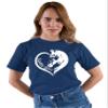 3X-Large Navy Blue Mens Horse Girl Loves Horses Gift Idea T-Shirt view 2
