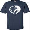 3X-Large Navy Blue Mens Horse Girl Loves Horses Gift Idea T-Shirt view 3