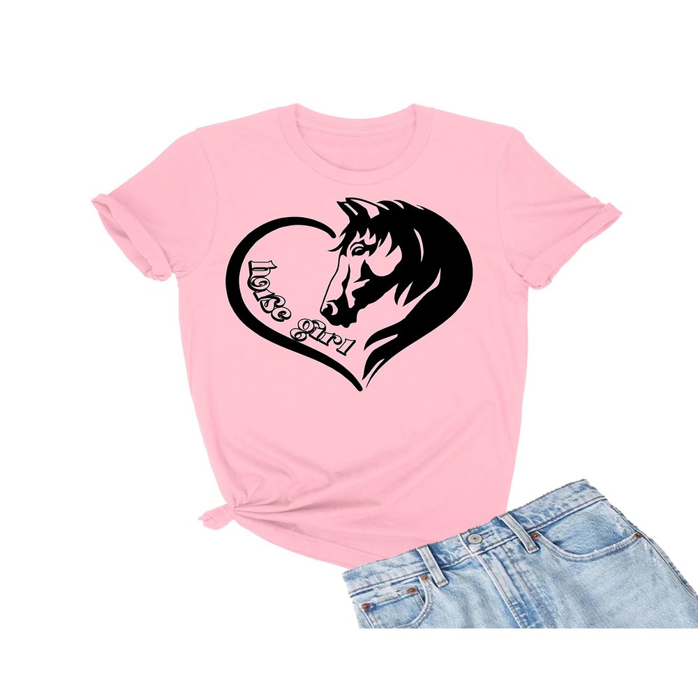 3X-Large Pink Mens Horse Girl Loves Horses Gift Idea T-Shirt