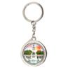 Spain Madrid Keychain Car Keys Decoration Accessories Double Sided Rotating Crystal Key Chain Souvenir Gift view 1