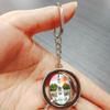Spain Madrid Keychain Car Keys Decoration Accessories Double Sided Rotating Crystal Key Chain Souvenir Gift view 2