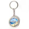 Spain Las Palmas Keychain Car Keys Decoration Accessories Double Sided Rotating Crystal Key Chain Souvenir Gift view 1