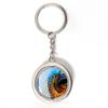 Sri Lanka Keychain Car Keys Decoration Accessories Double Sided Rotating Crystal Key Chain Souvenir Gift view 1