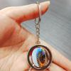 Sri Lanka Keychain Car Keys Decoration Accessories Double Sided Rotating Crystal Key Chain Souvenir Gift view 2