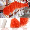 Meooeck 80 Pcs Cheerleading Pom Poms Sports Dance Spirit Cheer Pompoms with Handles Plastic Cheerleader Stuff for Sport Game Gymnastics Football Basketball Sports Team Dance Club Party(Orange) view 3