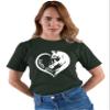 5X-Large Forest Green Mens Horse Girl Loves Horses Gift Idea T-Shirt view 2