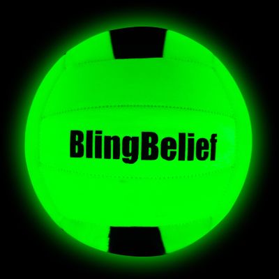 blingbelief Super Bright Glow in The Dark Volleyball, Self-Luminous Volleyball Ball, Official Size and Weight Volleyballs, Much Brighter, Great Gift for Boys and Girls, Volleyballx1