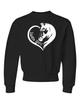 Small Black Youth Horse Girl Loves Horses Gift Idea Crewneck Sweatshirt