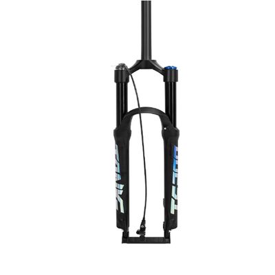 29inch Air Forks, Mountain Bike Suspension Front Fork 1-1/8" Threadless Steerer Shock XC Accessories (Color : Black Remote Lockout, Size : 27.5)