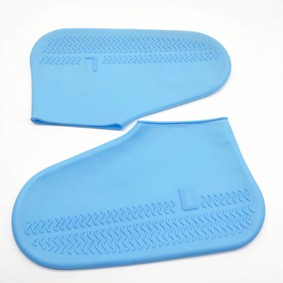 SPLANDIN Waterproof Shoe Covers for Kids, Women & Men. Reusable Dustproof & Anti Slip Silicone Rain Shoe Covers, Sustainable & BPA Free. Overshoes Protectors. (Blue, Medium (Size 6.5-9))