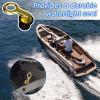 Boat Drain Plug Marine Brass Screw Type Compression Handle Plug Hulls Livewell Bilge Transom, Locks in Place for Yacht (1-1/4") view 4