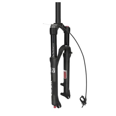 BOXKAT Suspension Fork 26/27.5/29 Inch Mountain Bike Front Fork QR 9mm Rebound Adjust Travel 120mm Straight Tube (Color : Remote Lockout, Size : 27.5inch)