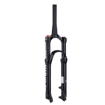 Bike Suspension Front Fork Magnesium Alloy 26/27.5/29" Mountain Forks Tapered Steerer Shock Absorber Accessories (Color : Black, Size : 27.5_Manual Lockout)